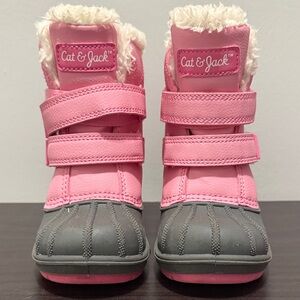 Cat & Jack Pink and Gray Kids' Boots